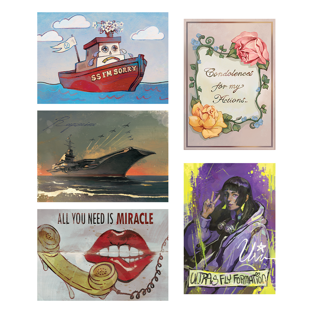 Zero Parades Postcard Set